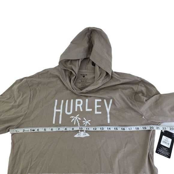 New Mens Hurley Long Sleeve Hoodie Tee T-Shirt Sz S NWT Palm Tree - Picture 7 of 8